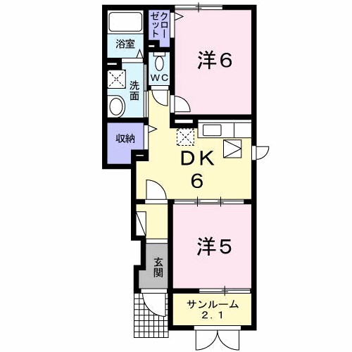 ラヴェルⅡ 間取り図