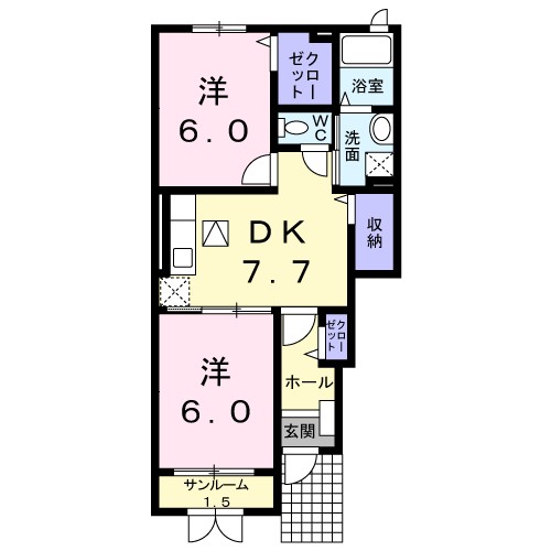 ウィンド　ヒル 間取り図