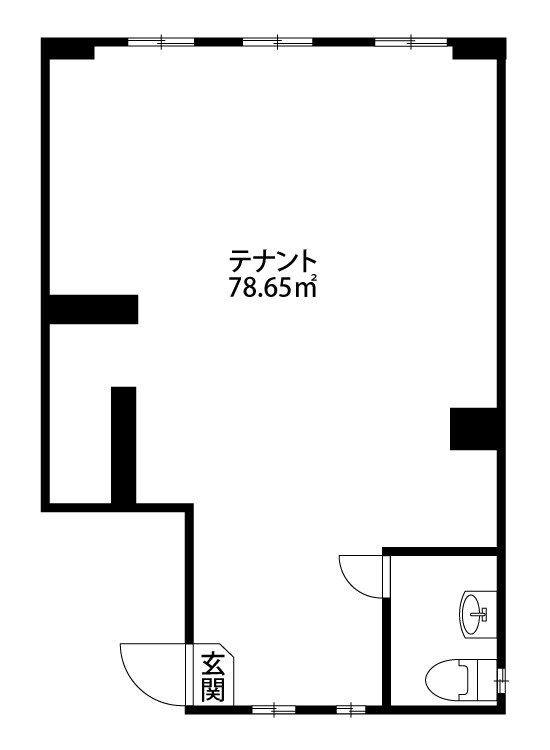 高頭ビル 3F号室 間取り