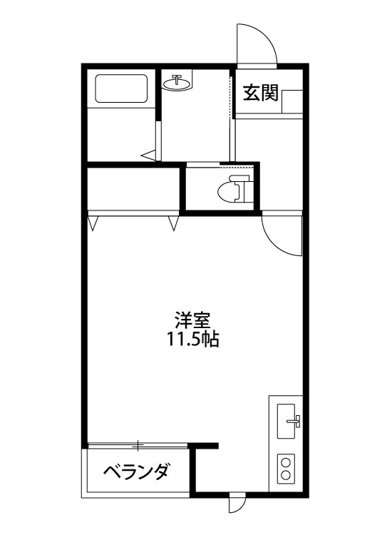 K＆J出来島 302号室 間取り