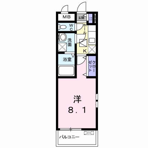 ソフィア 101号室 間取り