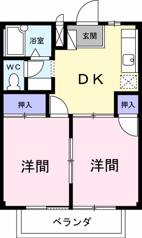 プラドールやきふな 201号室 間取り