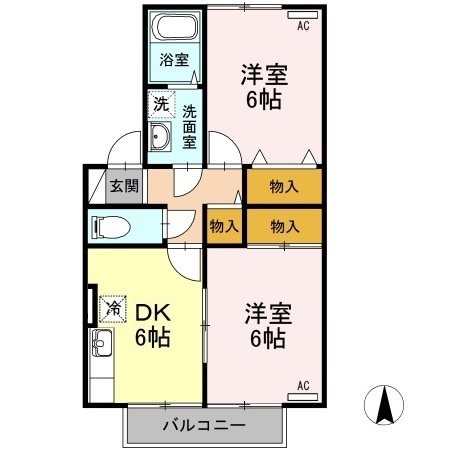 ウェンディハウスB 103号室 間取り