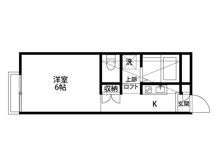 サンシャイン米山 202号室 間取り