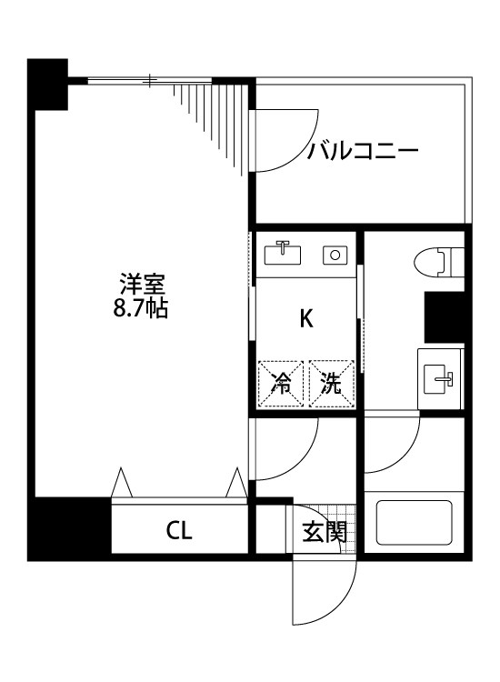 BUENA西堀通５番町 601号室 間取り