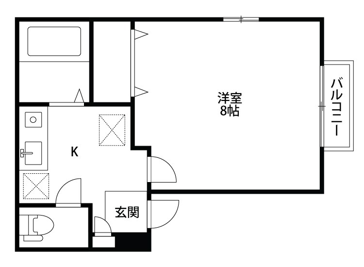 英国館 202号室 間取り