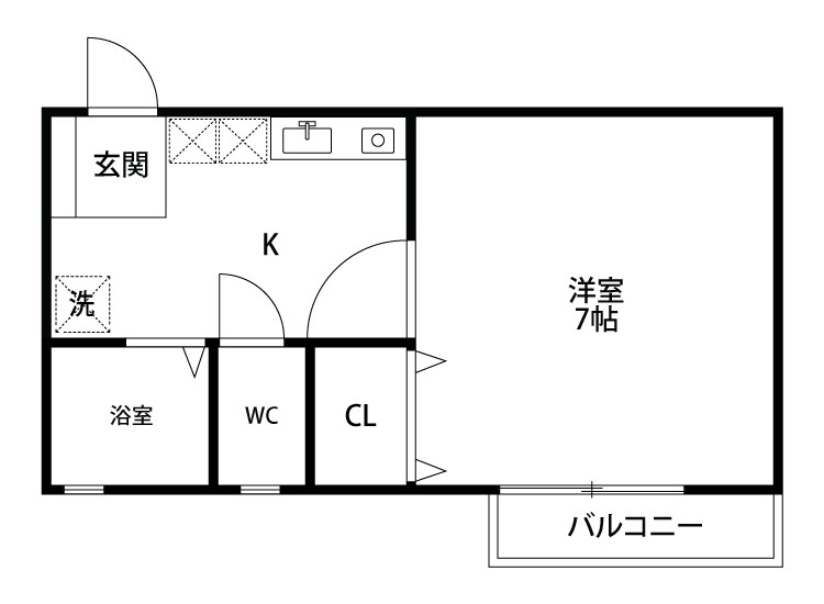 ガーデンヒルズⅡ 106号室 間取り