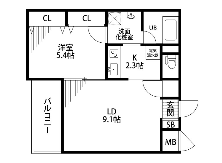 レガーロ旭町 212号室 間取り