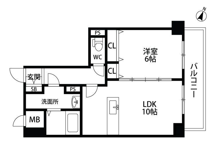 ASプレミアム関屋金衛町 501号室 間取り