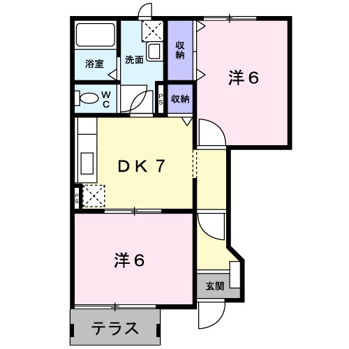 クレストＡ 101号室 間取り