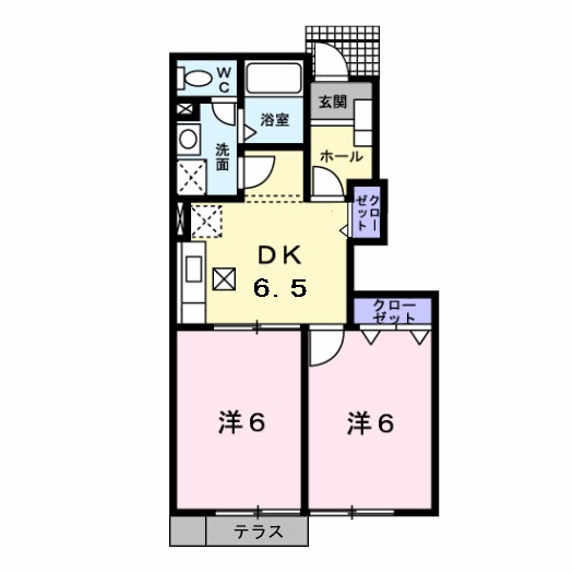 ドリームキャッスル 103号室 間取り