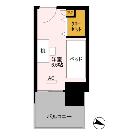 ロイヤルパークスER万代　Share万代 302-C号室 間取り