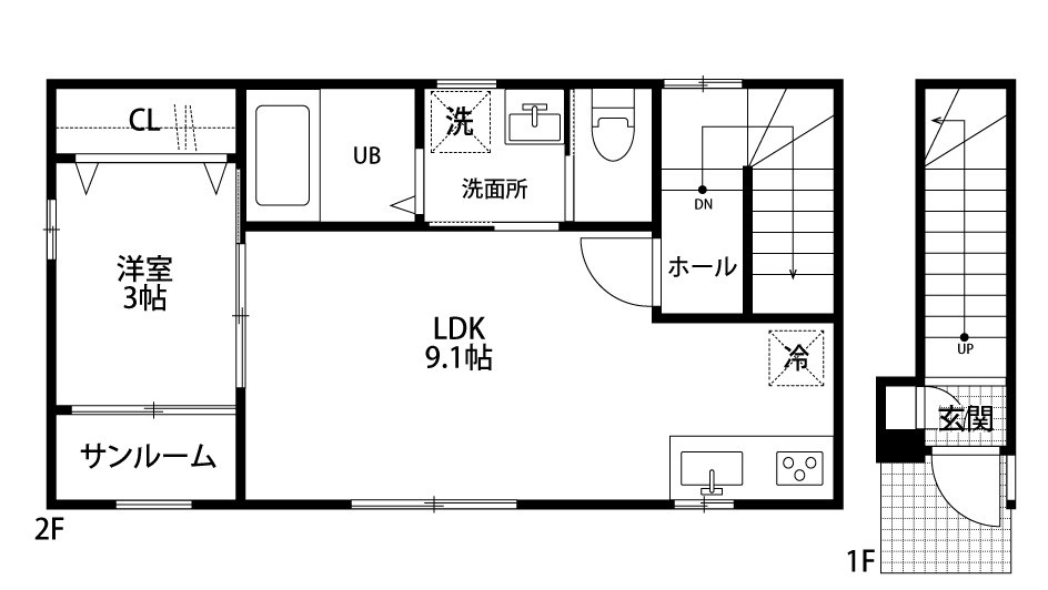 メゾン・ド・K-Ⅱ 206号室 間取り
