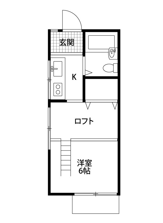 シャルム天神尾 103号室 間取り