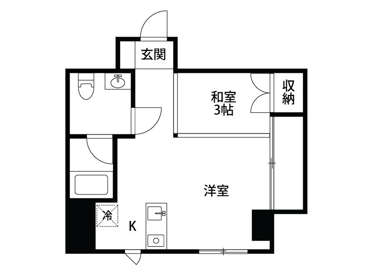 新潟芙蓉コモンズ 307号室 間取り