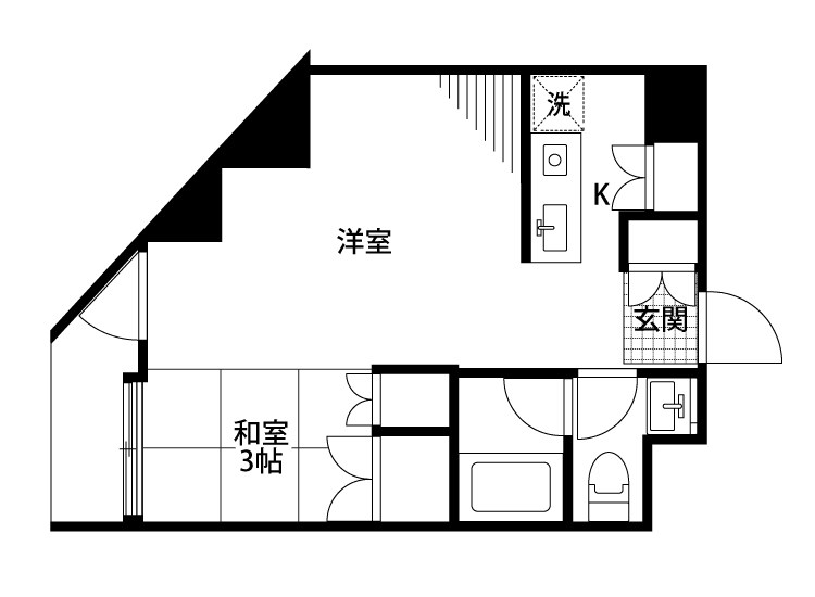 新潟芙蓉コモンズ 303号室 間取り