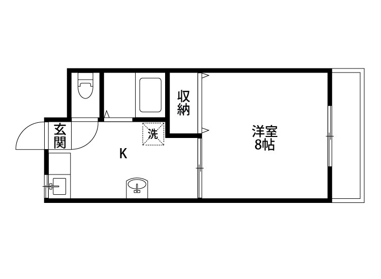 フェニックス学校町 203号室 間取り