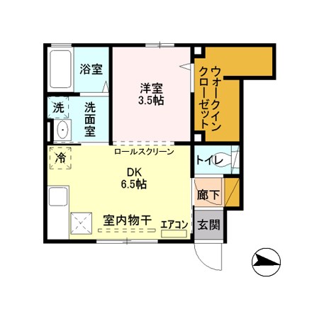 ロベール新和 103号室 間取り