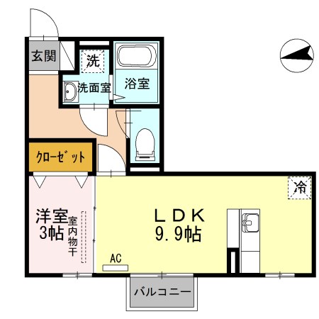 アルトプエンテ 206号室 間取り