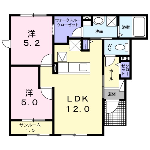 ラー・ディックスⅢ 間取り図