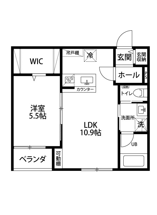 ＬＩＶＥ松崎 102号室 間取り