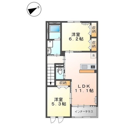 サザンウェーブ 202号室 間取り