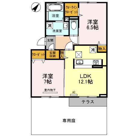 LUCE（ルーチェ) 103号室 間取り