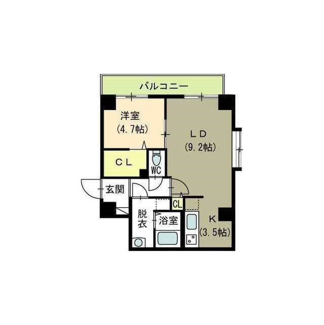 ブラスト南万代 301号室 間取り