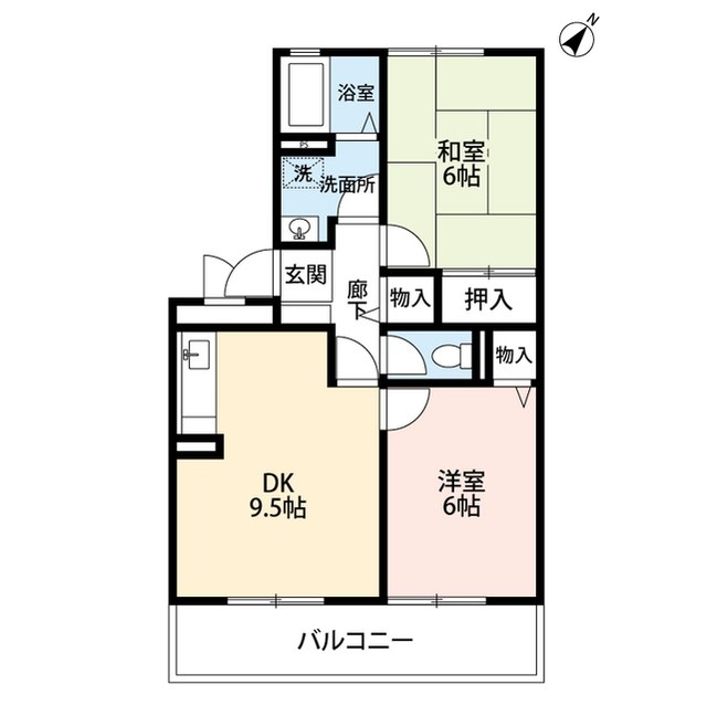 メゾンドフレールⅡ 303号室 間取り