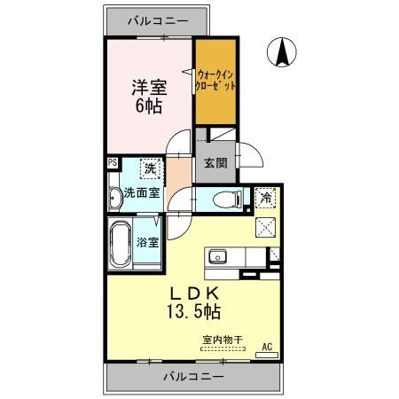 なごみＡ 102号室 間取り