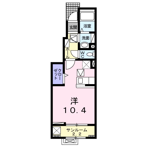 ファシール　Ⅳ 103号室 間取り