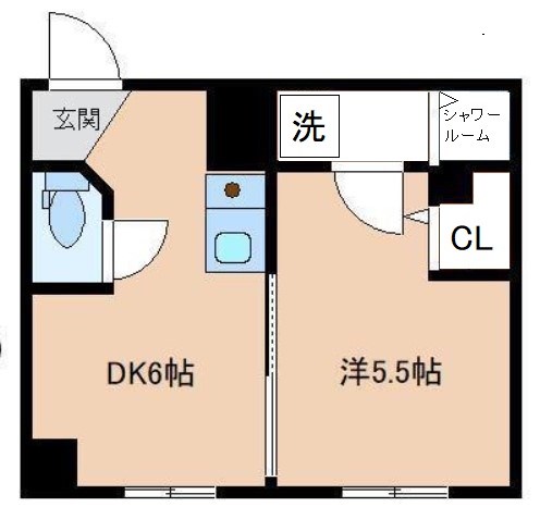 ゆうマンション明石 405号室 間取り