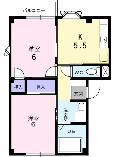 ブル－スカイ　２ 101号室 間取り