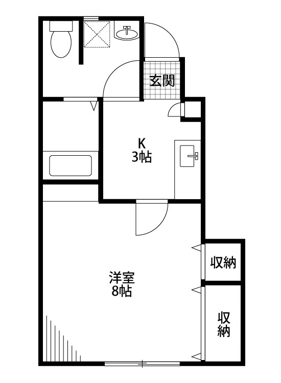 コリーヌ 202号室 間取り