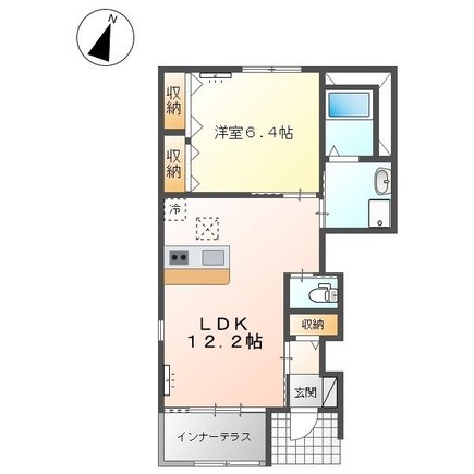 サクラコート 101号室 間取り