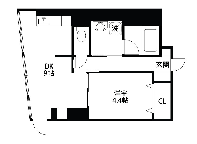 ロイヤル礎 506号室 間取り