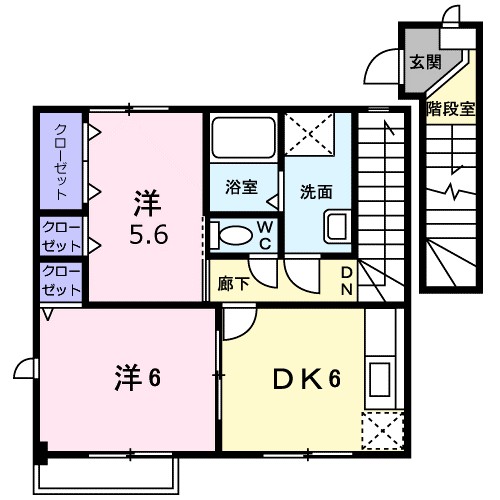 アーバンハウスⅡ 204号室 間取り