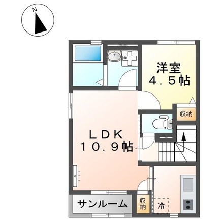 ルーチェ 202号室 間取り