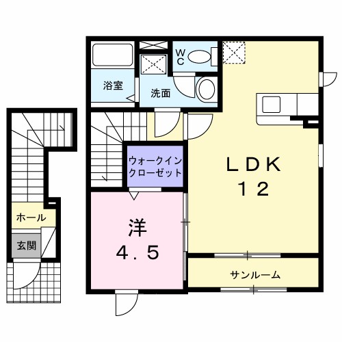 カサフェリスＡ 203号室 間取り