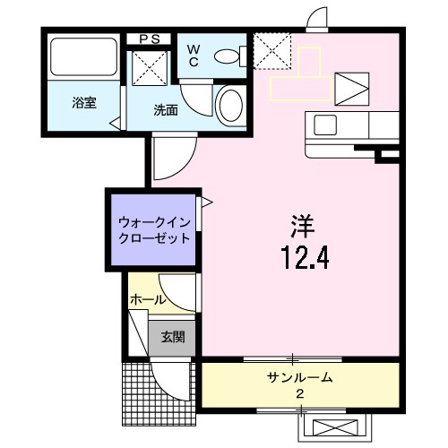 ブリッサ 102号室 間取り