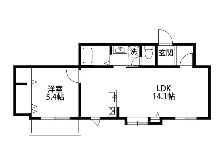 シャーメゾンSUMON 202号室 間取り