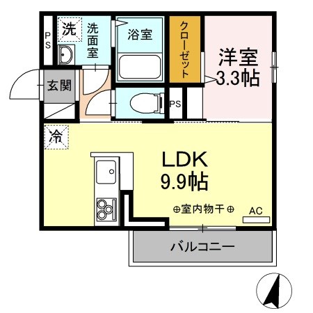 アルタイル 205号室 間取り