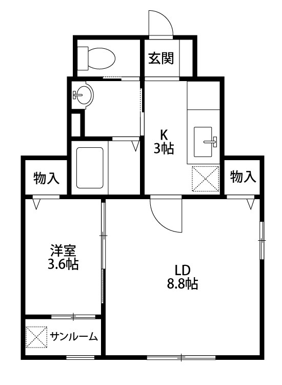 FERIO万代 間取り図