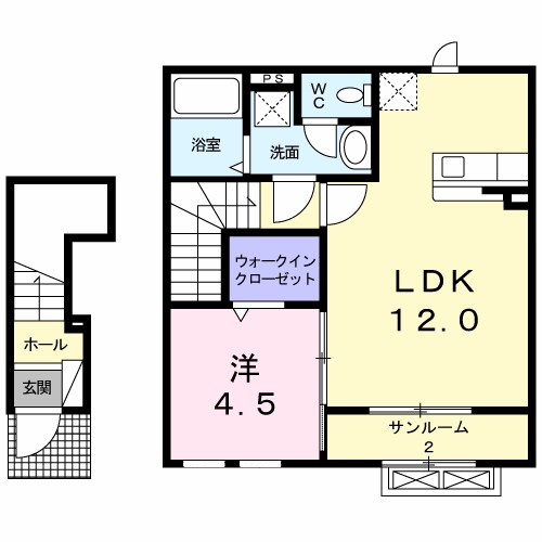 ブリッサ 202号室 間取り