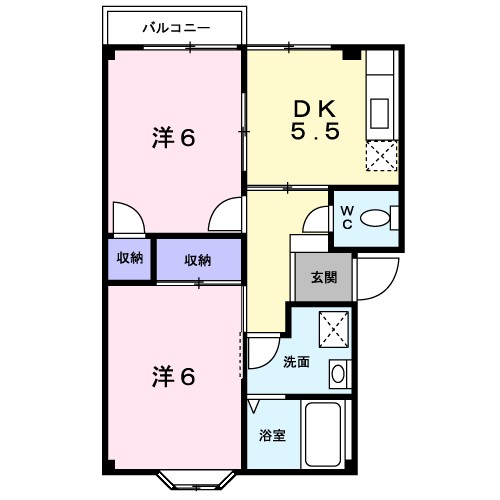 メゾンサンライズ 202号室 間取り