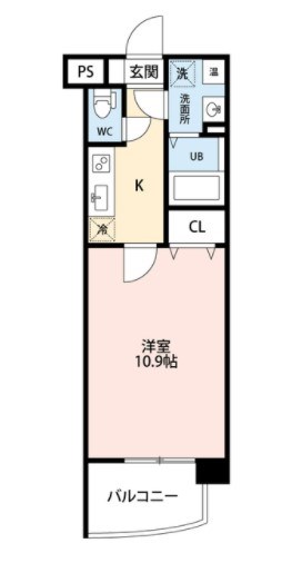 ブラスト東中通 501号室 間取り