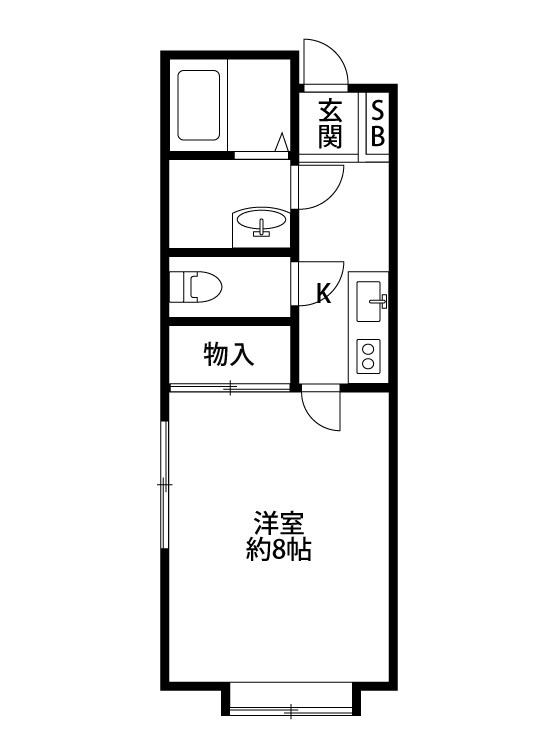 ドリーム学校町 101号室 間取り