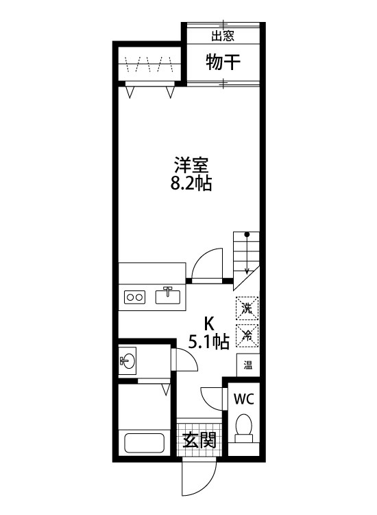 クエストA 101号室 間取り