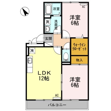 ロイヤルガーデン D201号室 間取り