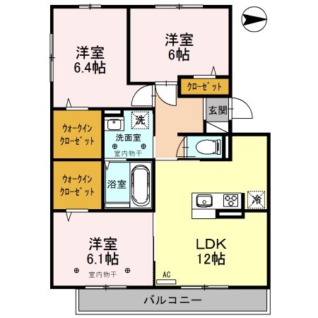 セブンワンテンL 305号室 間取り